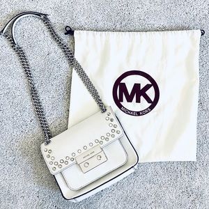 Michael Kors White Studded Purse